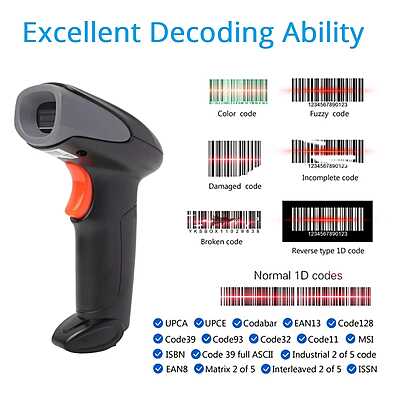 Atpos AT-1100LW 1D Wireless CCD Barcode Scanner | USB | 2.4Ghz Wireless