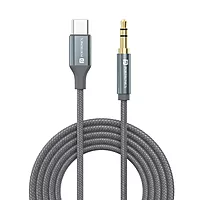 Portronics iKonnect C Plus USB-C to 3.5mm AUX Cable 1m – Braided Audio Cable