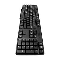 Zebronics K20 Wired Keyboard – USB, 104 Keys, ergonomic design, multimedia keys, durable build, plug and play, compatible with Windows, sleek black finish, perfect for home and office use.