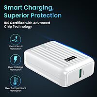 Portronics Zapcell 10K – 10000mAh Power Bank with 22.5W fast charging. Compact design, lightweight, and portable. Ideal for on-the-go charging of smartphones and devices. Stay powered up!