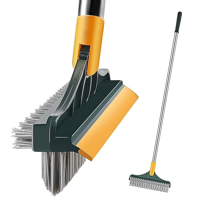 Bathroom Cleaning Brush with Wiper