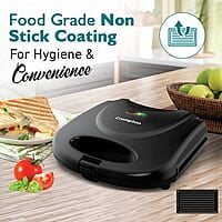 Crompton Instaserve Grill 800 Watts Sandwichmaker with Powerful Heating element