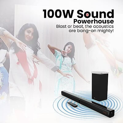 Portronics Pure Sound 103 100W Soundbar Speaker Portronics Pure Sound 103 100W Soundbar Speaker
