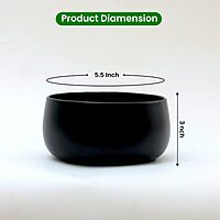 Matte Black Curve Planter