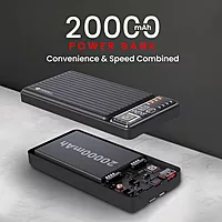 Portronics Luxcell B 20K – 20000mAh Power Bank, 22.5W Output (Black) offers high capacity and fast charging, perfect for on-the-go power needs. Sleek design and reliable performance.