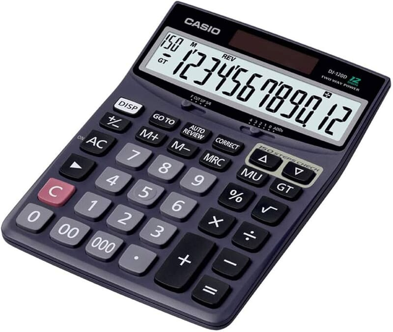 CASIO ELE CALCULATOR DJ-120D Check & Correct CASIO ELE CALCULATOR DJ-120D Check & Correct