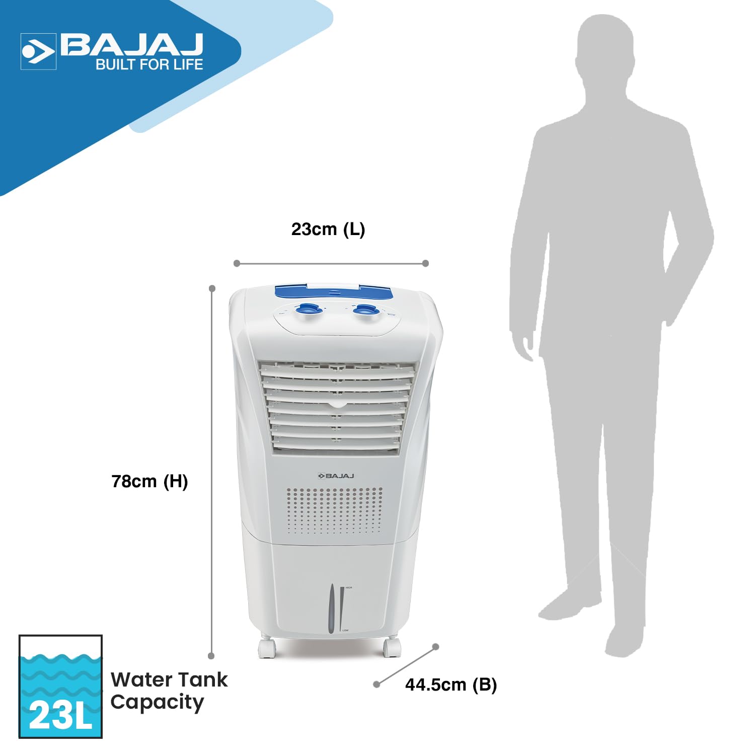 Bajaj IVORA LED Panel 12W WDL Square