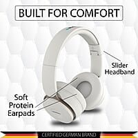 Blaupunkt BH01 Bluetooth Wireless On Ear Headphones with 18 Hrs* Playtime I Passive Noise Reduction I TF Card Slot & Built-in FM I 40MM Drivers & Soft Padded Ear Cushions