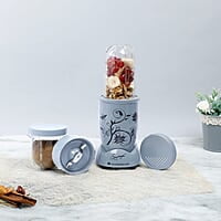 Wonderchef Nutri-Blend, 400 Watts, 22000 RPM 100% Full Copper Motor, Mixer-Grinder, Blender, Stainless Steel Blades Gray