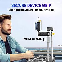 Portronics Mobot Clip – 360° Phone Stand, Blue. This versatile phone holder offers adjustable angles for hands-free viewing, perfect for video calls and streaming. Compact and portable design.