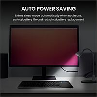 Portronics Bubble PRO Bluetooth + Wireless Keyboard – Black | With Touch Pad | 1 Year Warranty