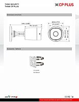 CP PLUS 2.4MP IR Bullet Camera CP-URC-TC24PL2C-V3 – 1080P HD, Built-in Mic, 20m IR, IP67 CP PLUS 2.4MP IR Bullet Camera CP-URC-TC24PL2C-V3 – 1080P HD, Built-in Mic, 20m IR, IP67