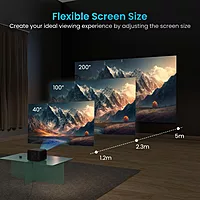 Portronics Beem 460 Smart LED Projector – 1080p Full HD | 4000 Lumens | Streaming Apps (Netflix, Prime Video, Hotstar) | Automatic Focus & Auto Keystoning | Black