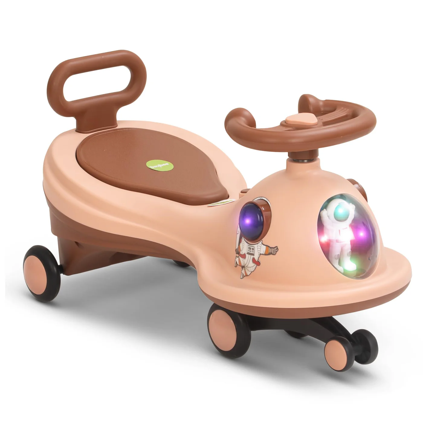 Baybee Astro Baby Swing Car for Kids-Light Orange Baybee Astro Baby Swing Car for Kids-Light Orange