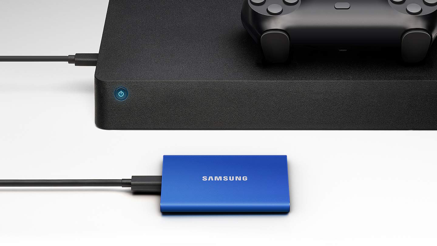 Open Box Samsung Portable SSD 500GB - Up to 1050MB/s - USB 3.2 External Solid State Drive, Red, SSD T7 500GB