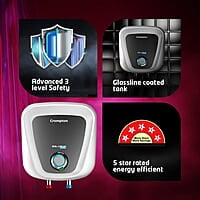 Crompton Solarium Care 15-L 5 Star Storage Water Heater (Geyser) with Rust Proof Plastic Body