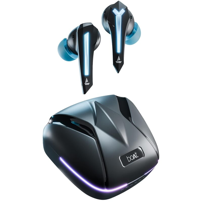 boAt Immortal 111 TWS in Ear Earbuds with Up to 40 Hours of Playtime, 40 Ms Super-Low Latency Beast Mode, RGB LEDs, Quad Mics with Enx Tech, ASAP Charge, Iwp Tech, Ipx4, Btv5.3