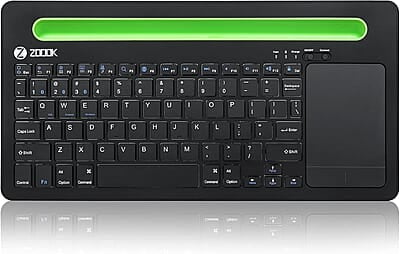 ZOOOK Finger Pad Bluetooth Multi Device Touchpad Keyboard