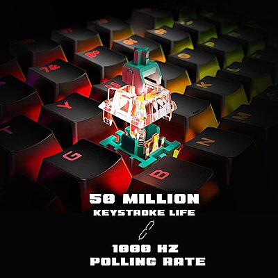 Cosmic Byte Pandora TKL Mechanical Keyboard CB-GK-26-Red