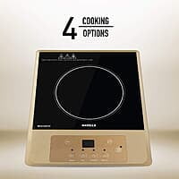 Havells Induction Cooktop Insta Cook 4 Cooking Options Glass Ceramic Plate