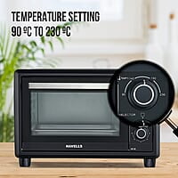 Havells OTG 16T BL - 16 Litre Toughened Double Glass Door 1200 Watt 6 Heating Modes