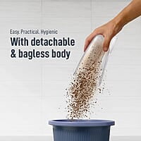 KENT Storm Vacuum Cleaner 600W Cyclone5 Technology and HEPA Filter Bagless Design Ideal for Floors, Curtains, Carpets, Sofa Grey