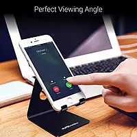 Portronics MODESK Universal Mobile Holder Stand – Metal Body | Lightweight | Black