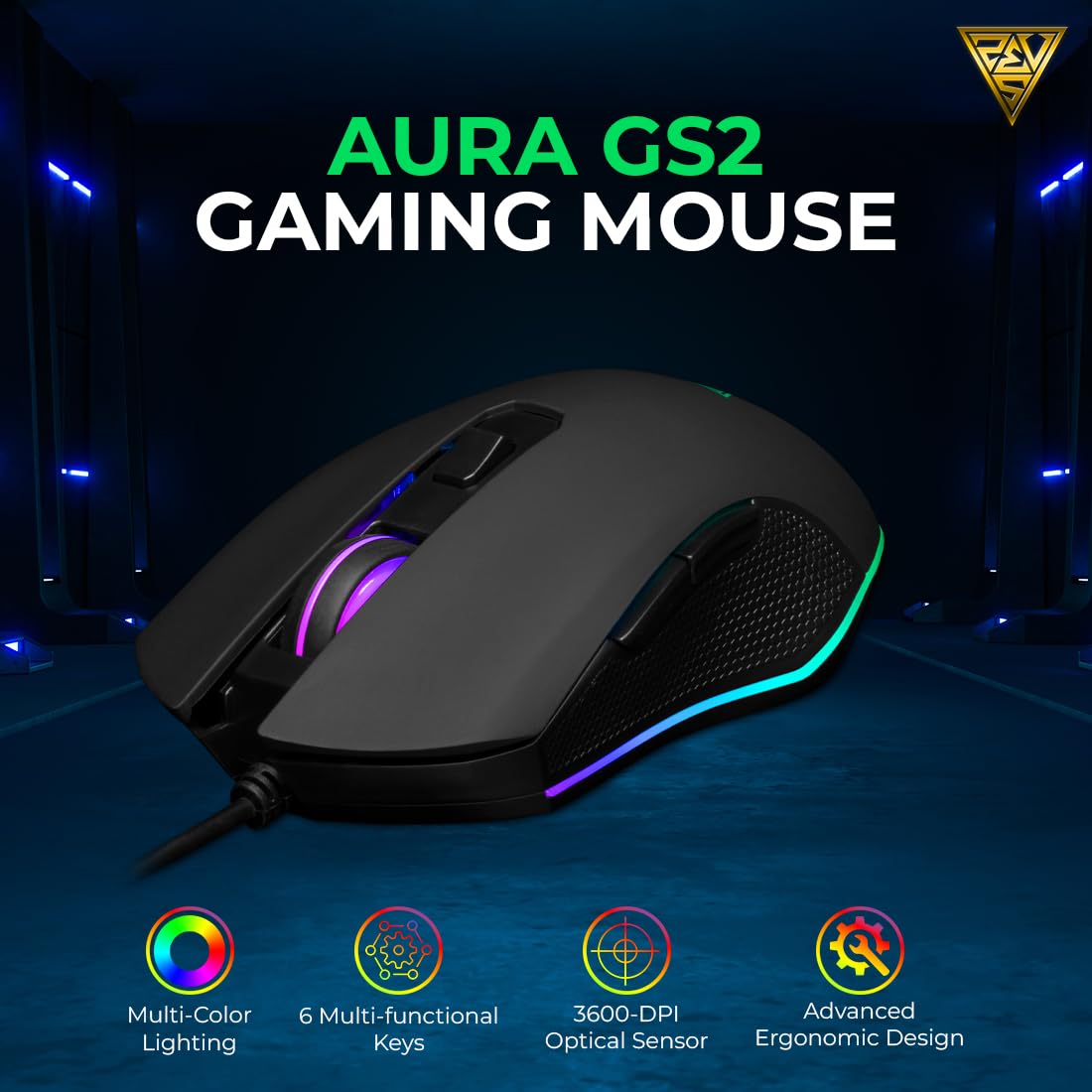 Gamdias Aura GS2 Gaming Mouse