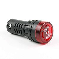 22.5mm Buzzer Illuminated Red