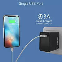 Portronics Adapto One 18W USB Charger! Includes a Type-C cable for fast, efficient charging. Compact design, perfect for home or travel. Stay powered up!