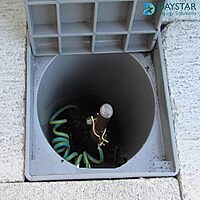 Lightning Earth Inspection Pit Chamber UV Stable Polymer Material Round Type