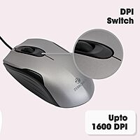 ZEBRONICS Zeb-JUDWAA 900 Wired USB Keyboard & Mouse Set – 12 Hotkeys  80012001600 DPI  1.8m USB Cable  Dedicated DPI Button  UV Printed Chiclet Keys  Rupee Key  Silent Usage  Black