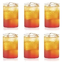 Borosil Vision Glasses Bracelet, 295 Ml, Set of 6, Transparent