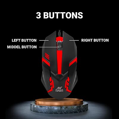 Open Box Ant Esports GM45 Wired Optical Gaming Mouse Open Box Ant Esports GM45 Wired Optical Gaming Mouse