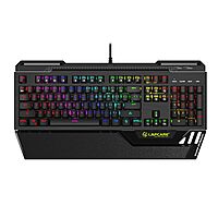 LAPCARE Champ (LGK-108) Mechanical RGB Gaming Keyboard – Full Anti-Ghosting | Blue Tactile Switches | Spillproof | 2 USB Passthrough | RGB LED Backlit | 50M Keystroke Lifespan
