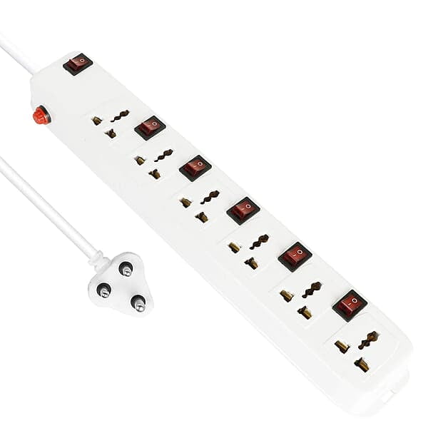 Power Strip 6 Socket 6 Switch | Multi Plug Extension Board with Individual Switches Power Strip 6 Socket 6 Switch | Multi Plug Extension Board with Individual Switches