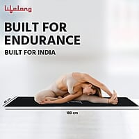 Lifelong Yoga mat for Women & Men EVA Material 4mm Anti-Slip Yoga Mat for Gym Workout