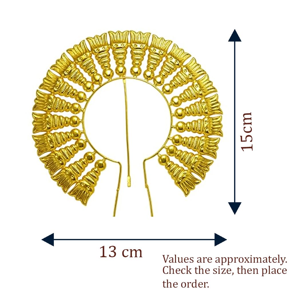 Laxmi Mukhota|Varalakshmi Idol Leaf Kireedom|Golden Arch Amman
