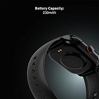 Just Corseca Signature Smartwatch – 2.01" TFT | Heart Rate Monitor | BLE 5.0 | Black