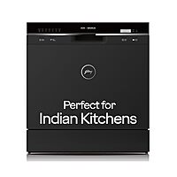 Godrej Eon Dishwasher 8 Place Setting Counter-Top Compact with an In-built heater