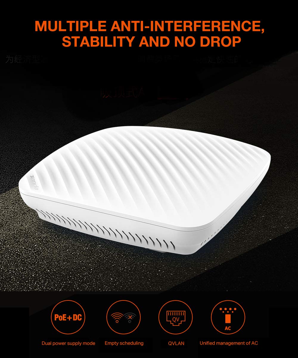 Tenda i9 Wireless 300Mbps Ceiling Mountable Access Point up to 25 Users Router Tenda i9 Wireless 300Mbps Ceiling Mountable Access Point up to 25 Users Router