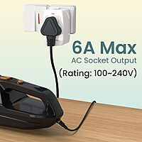 Portronics Juicemate 3 Universal Adapter delivers 6A AC output, fast charging, compact design, and multiple device compatibility. Built-in safety features make it perfect for home and travel.