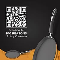 Preethi Dura Collection Non Stick Tawa, 26 cm, Gas & Induction Compatible