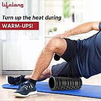Lifelong Foam Roller for Exercise Gym- Deep Tissue Body Massage Roller for Back Pain, Neck & Knee Pain Relief