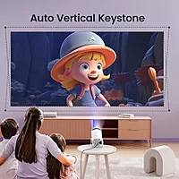Portronics Beem 440 Smart Projector – 720p HD, White, Compact & Portable | Bright Display, Wireless Connectivity | Ideal for Home Entertainment & Presentations