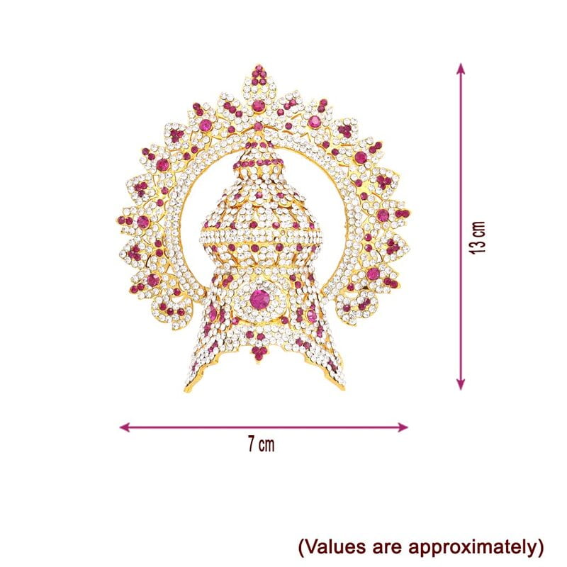 God Ornament God,Goddess Crown(or) kireedam Decorative Ornament Temple Pooja Jewellery