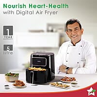 Wonderchef Platinum Air Fryer Digital Rapid Air Technology 5 Liters