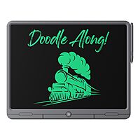Portronics Ruffpad 21 – 21" LCD Writing Pad, Grey. Perfect for notes, sketches, and reminders. Lightweight, portable, and eco-friendly. Easy to use with a simple erase button. Ideal for all ages.