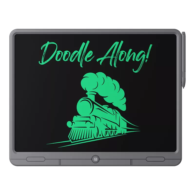 Portronics RuffPad 21 LCD Writing Tablet (POR 1972) – 21 Inch Re-Writable Pad | Black
