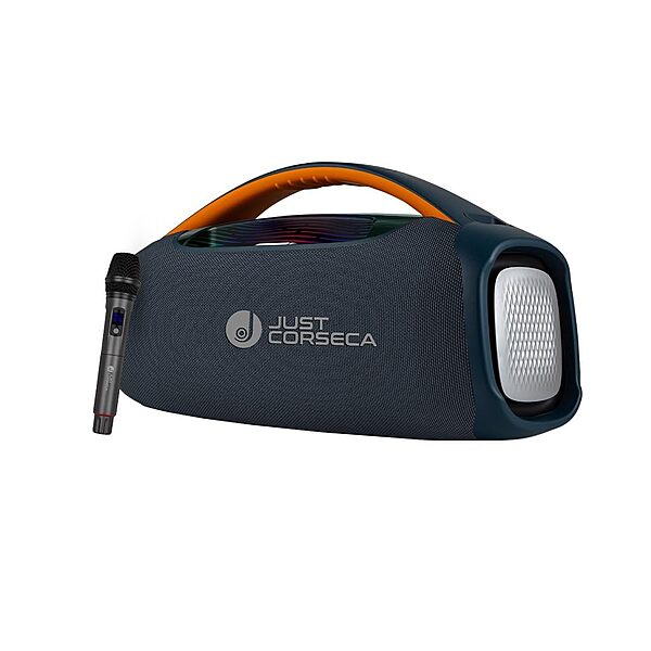 Just Corseca SUPERBOOM 200W Bluetooth Speaker – Wireless Mic | TWS | Portable | Blue